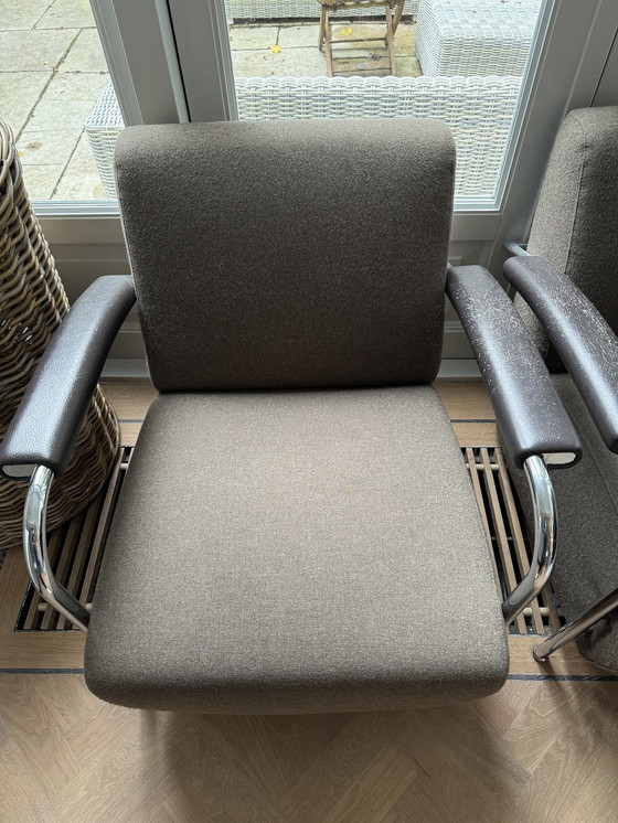 Image 1 of 2x Leolux Scylla Armchairs