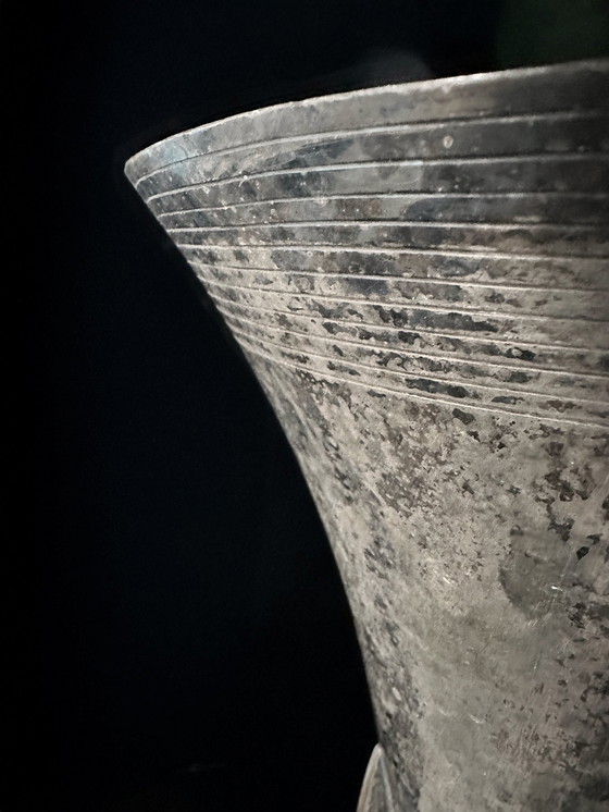 Image 1 of Large silver-plated amphora vase - Wmf 1925 With original patina