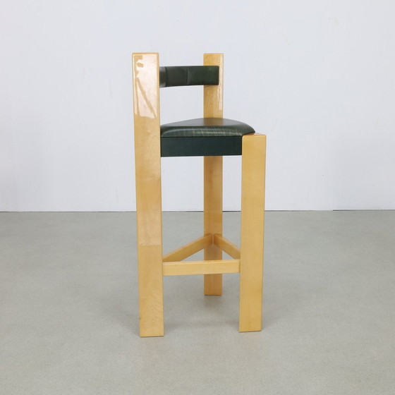 Image 1 of 3X Barstool Postmodern Leather