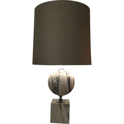 Vintage marble barber lamp 1970 