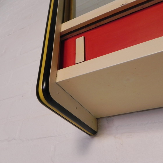 Image 1 of Wall Cabinet With Glass Sliding Doors, 1950s