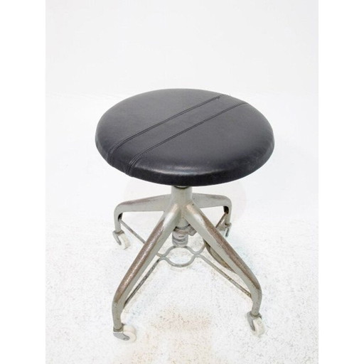 Vintage dentist stool Sweden 1950