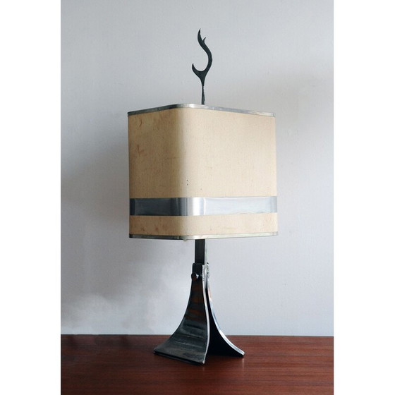 Image 1 of Vintage steel lamp, 1970s