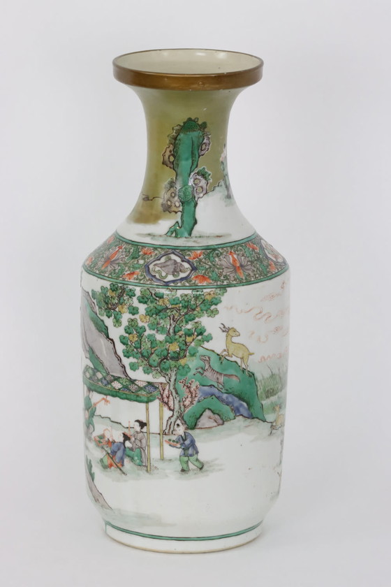 Image 1 of Chinese rouleau vase