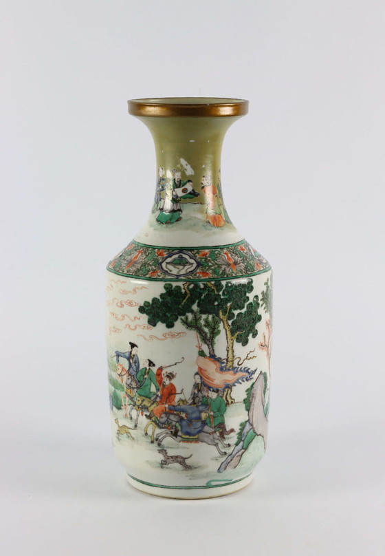 Image 1 of Chinese rouleau vase