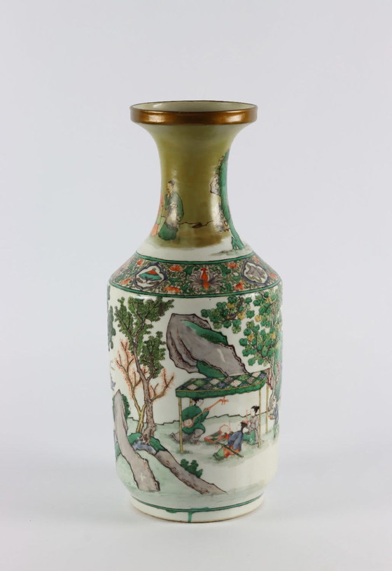 Image 1 of Chinese rouleau vase