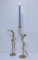 Candelabro de bronce y bronce escultural