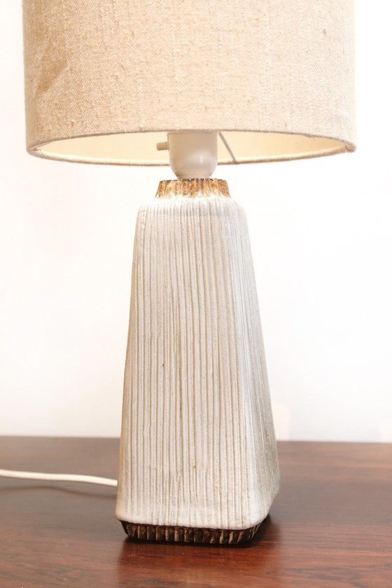 Image 1 of Scandinavian design textured table lamp by Stengods