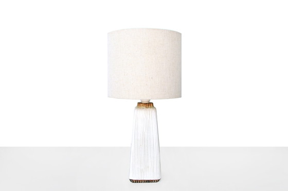 Image 1 of Scandinavian design textured table lamp by Stengods