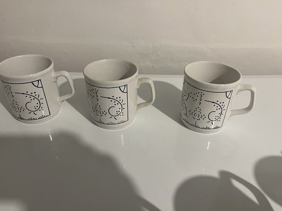 Image 1 of 6x Mugs Mugs Distri Boch Seca England Copenhagen pattern