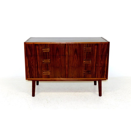 Image 1 of Vintage rosewood and beechwood chest of drawers, Denmark 1960