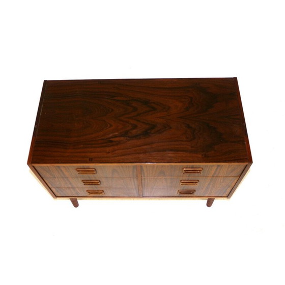 Image 1 of Vintage rosewood and beechwood chest of drawers, Denmark 1960