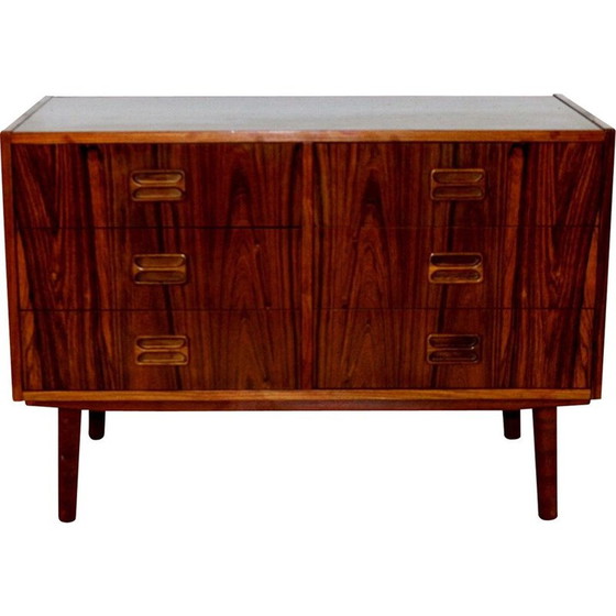 Image 1 of Vintage rosewood and beechwood chest of drawers, Denmark 1960