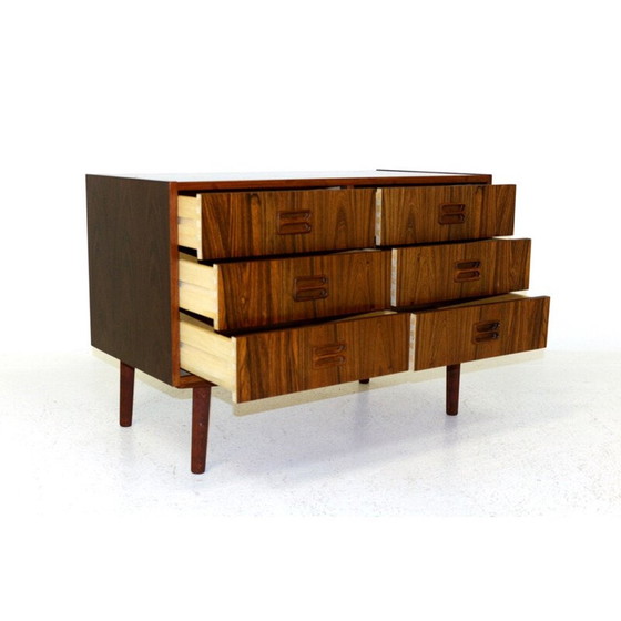 Image 1 of Vintage rosewood and beechwood chest of drawers, Denmark 1960