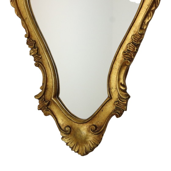 Image 1 of Mid - Century Crested Mirror