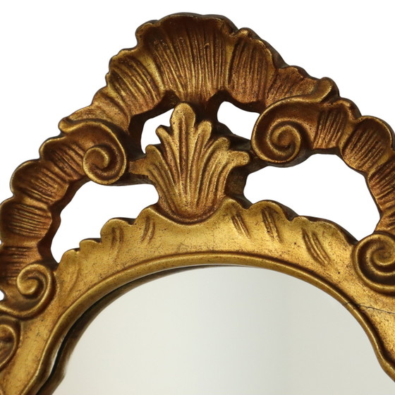 Image 1 of Mid - Century Crested Mirror