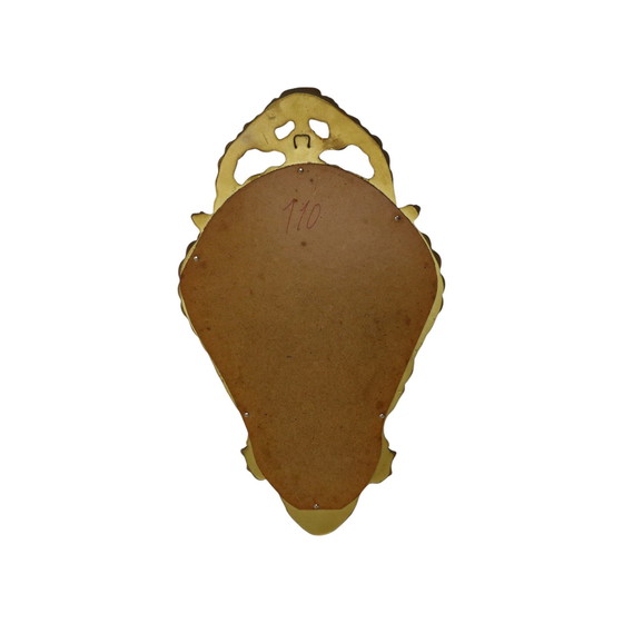 Image 1 of Mid - Century Crested Mirror