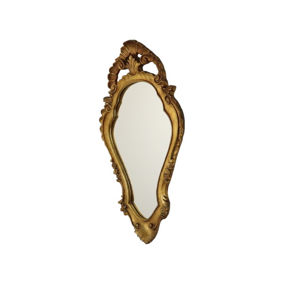 Image 1 of Mid - Century Crested Mirror