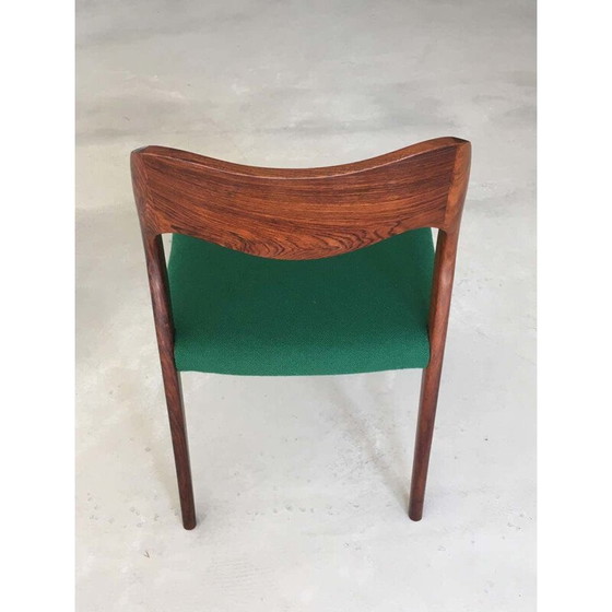 Image 1 of Set of 4 Scandinavian vintage chairs in rosewood, 1950