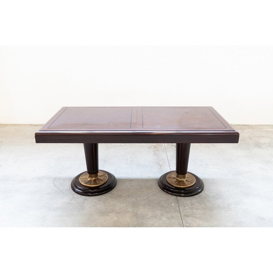 Image 1 of Vintage solid mahogany dining set, 1980
