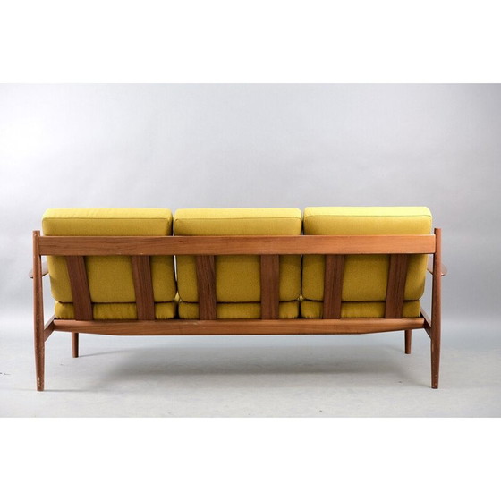 Image 1 of Divano vintage in teak a 3 posti di Grete Jalk per Francia e Søn, Danimarca 1959