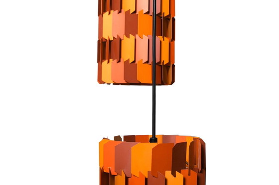 Image 1 of Facet Pendant Lamps by Louis Weisdorf for Lyfa, Denmark, 1960s, Set of 2