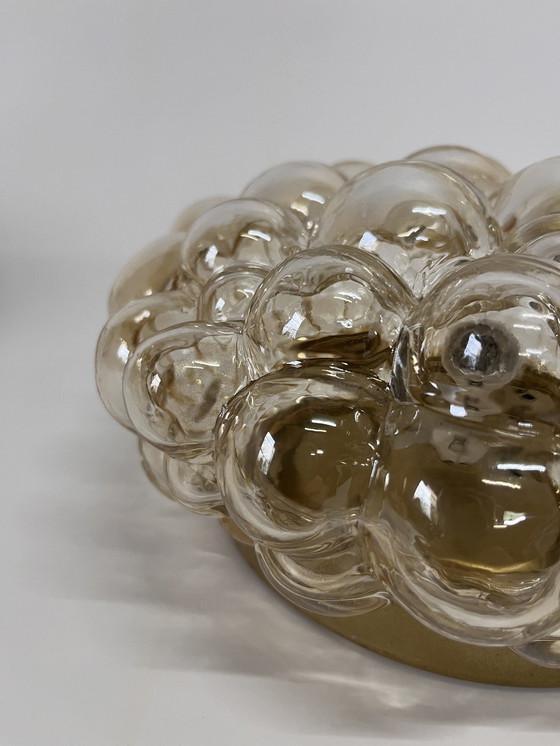 Image 1 of Helena Tynell Ceiling Lamp Bubble Amber Ø 25 Cm Mid - Century