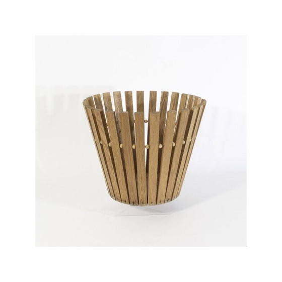 Image 1 of Scandinavian vintage wooden basket, 1960