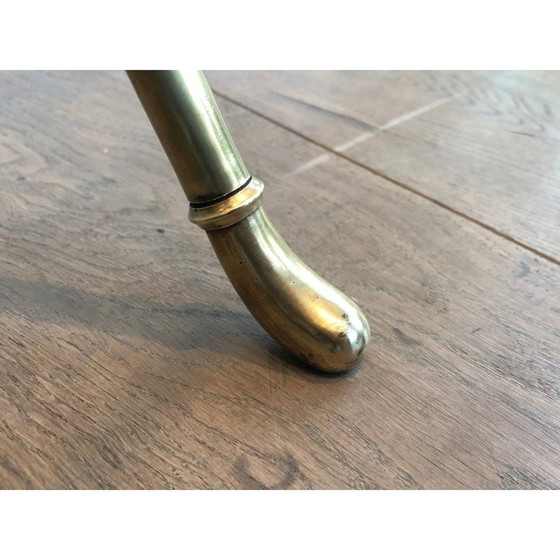 Image 1 of Pair of vintage brass magazine racks, France 1900