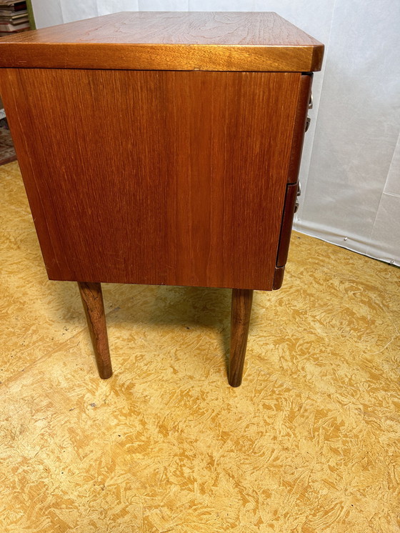 Image 1 of Mid Century Retro Vintage Teak Small Chest Of Drawers 1970 By Stag