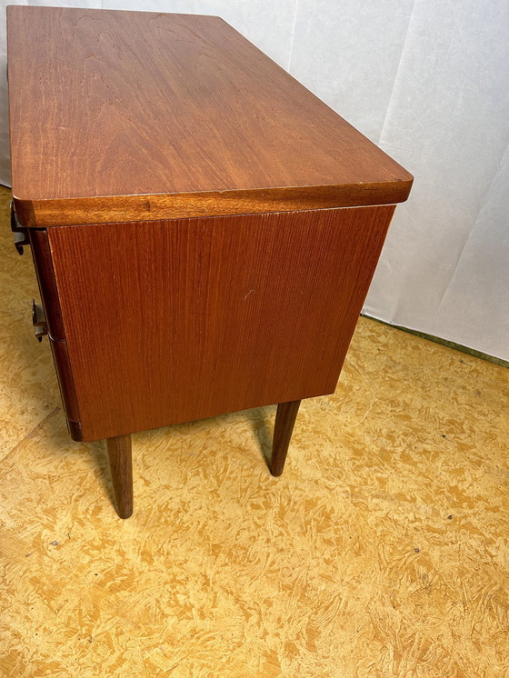 Image 1 of Mid Century Retro Vintage Teak Small Chest Of Drawers 1970 By Stag