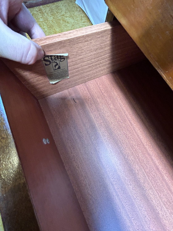 Image 1 of Mid Century Retro Vintage Teak Small Chest Of Drawers 1970 By Stag