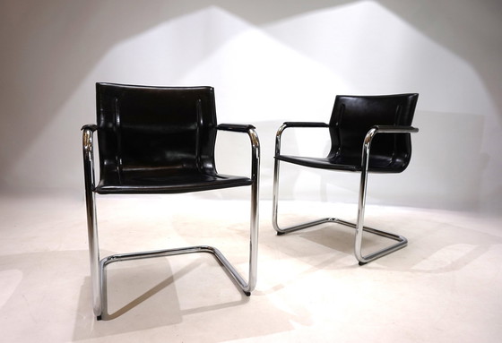 Image 1 of Set Of 2 Matteo Grassi Mg Dining Chairs By Mart Stam