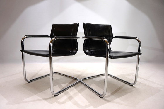 Image 1 of Set Of 2 Matteo Grassi Mg Dining Chairs By Mart Stam