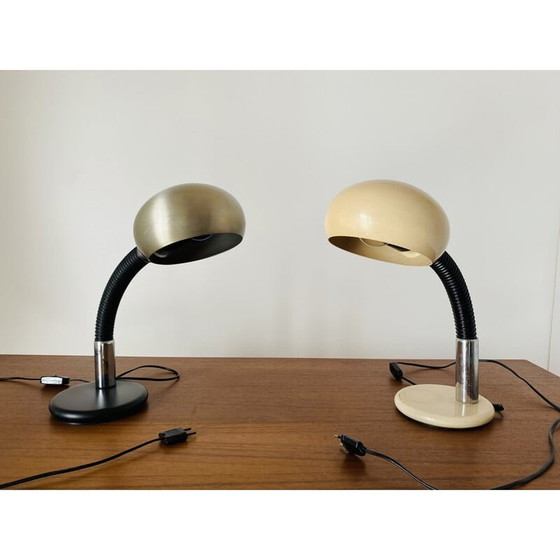 Image 1 of Pair of vintage flexible table lamps by Gammalux, Italy 1960s