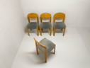 4x Vintage dining chairs