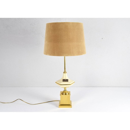 Vintage Hollywood Regency brass Mariner table lamp, Spain 1970s