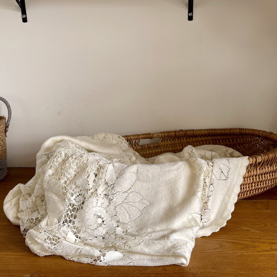 Image 1 of Tovaglia in pizzo vintage XXL