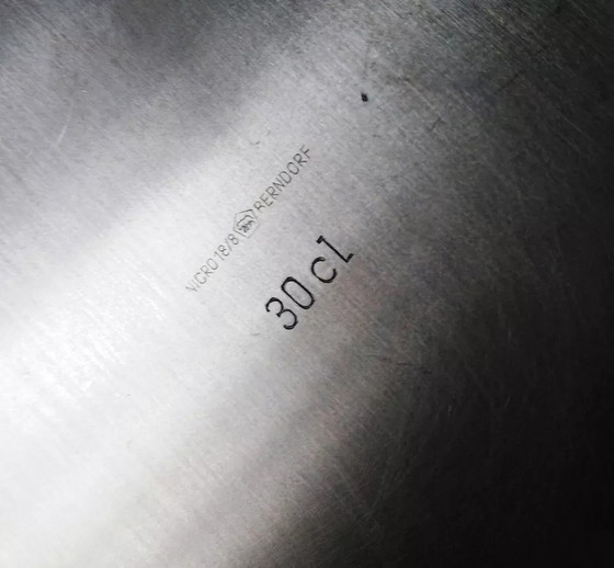 Image 1 of Gio Ponti Piatto con coperchio dal design modernista Bauhaus Art-Deco per Krupp Berndorf, anni &#39;50