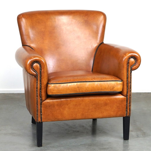 Sheep leather armchair/ armchair