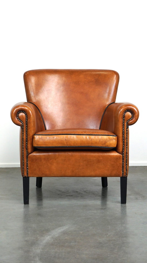 Sheep leather armchair/ armchair