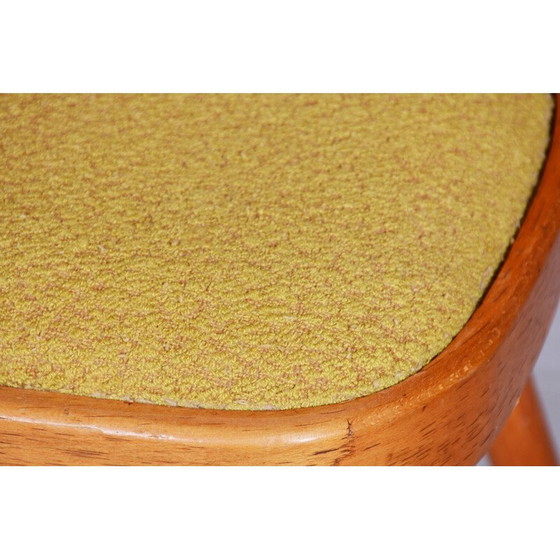 Image 1 of Set of 4 vintage beech and fabric chairs by Oswald Haerdtl, Czechoslovakia 1950-1959