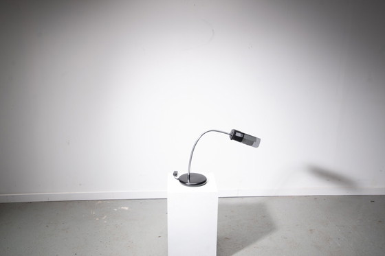 Image 1 of Targetti-Sankey fully adjustable stainless steel Study lamp. New old stock in original box