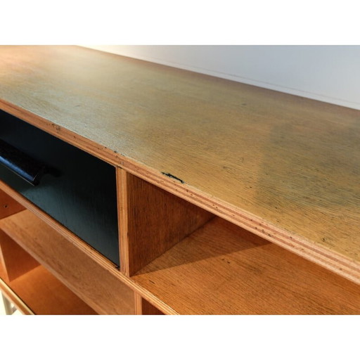 Vintage oakwood highboard by Raphael Raffel, 1950s