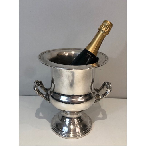 Vintage silver plated champagne bucket, France 1900