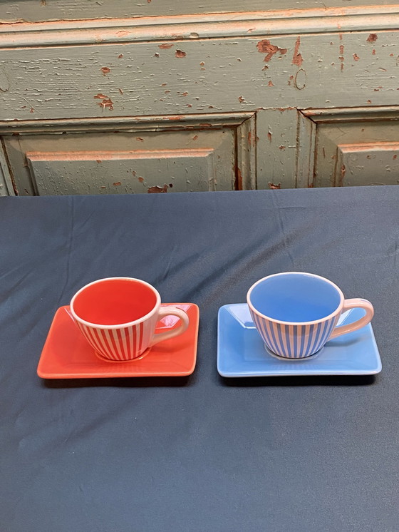 Image 1 of Set Of 4 Espresso Cups With Saucer Lbvyr, Yves Rocher