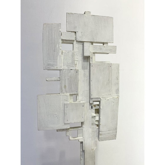 Image 1 of Vintage sculpture in white wood by André Pailler, France 1970