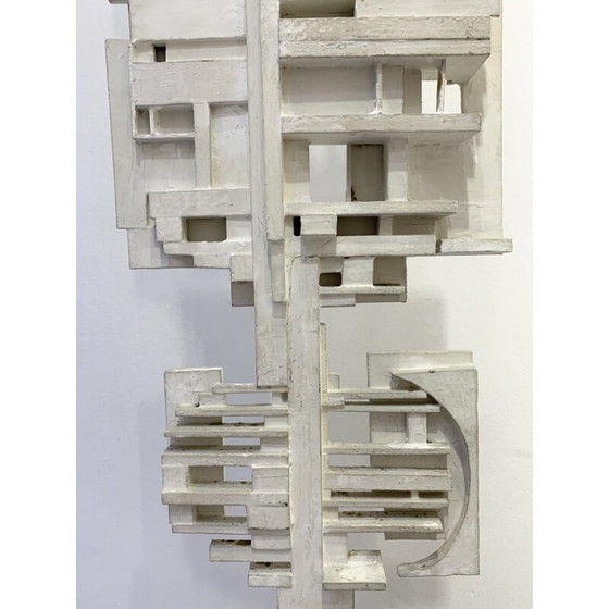 Image 1 of Vintage sculpture in white wood by André Pailler, France 1970