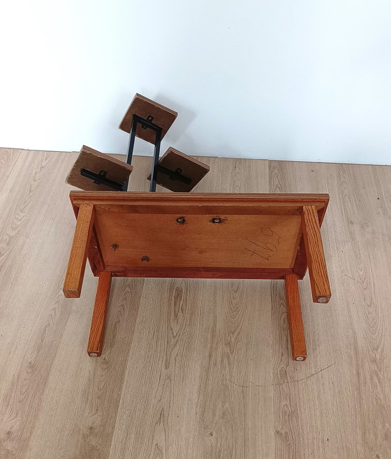 Image 1 of Plant table with tiers in wood motif