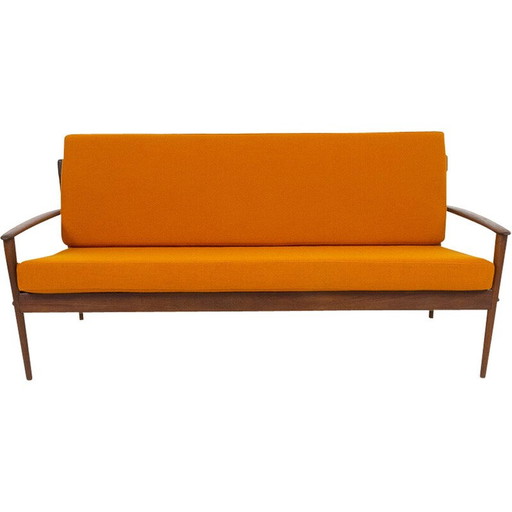Danish vintage teak sofa by Grete Jalk for Poul Jeppesen